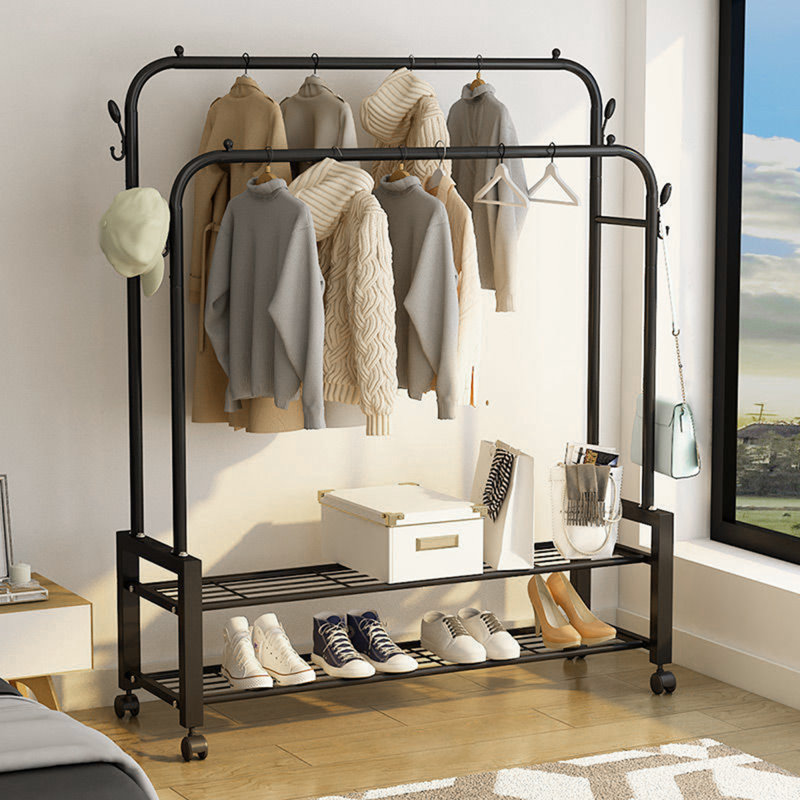 Portant à vêtements roulant 53 "Mailani, Noir