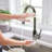 KBFmore 17.5 Inch Dual Function Stainless Steel Kitchen Faucet with Pull Out Down Spray Head-86307717