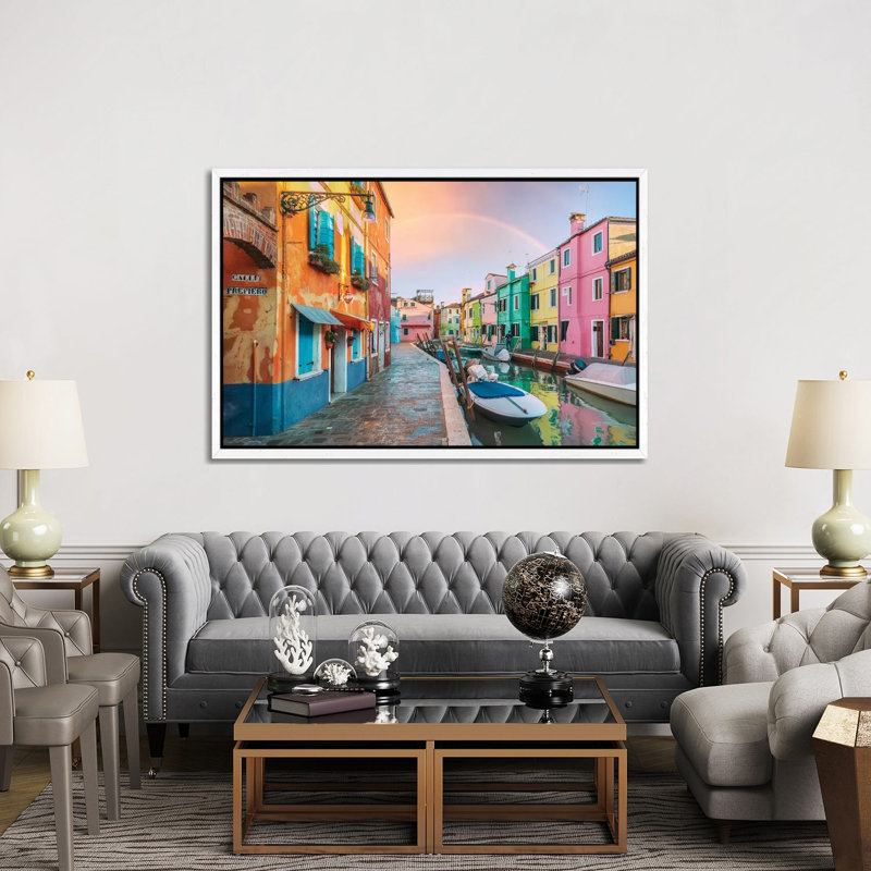 Dreamy Alley by Stefan Hefele - Gallery-Wrapped Canvas Giclée on Canvas, White Floater Frame, 152.5 cm H x 101.5 cm W