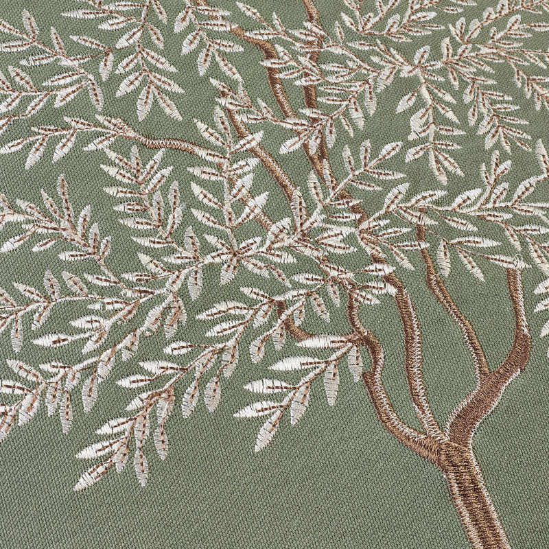 Woodland Trees Embroidered Cushion