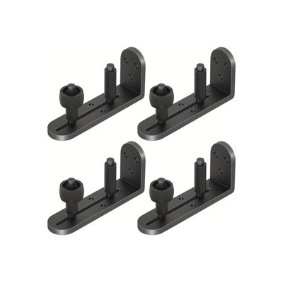 New Upgrade Sliding Barn Door Bottom Adjustable Floor Guide Roller, Barn Door Guide Sets