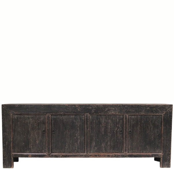 Vintage Distressed Reclaimed Wood Sideboard Cabinet 28
