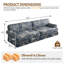 Canapé en tissu Oxford 93,7 po 4 places Cloud-130771849-130771862-130771858