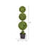 Artificial Triple Ball Green Boxwood Topiary.-1261831866