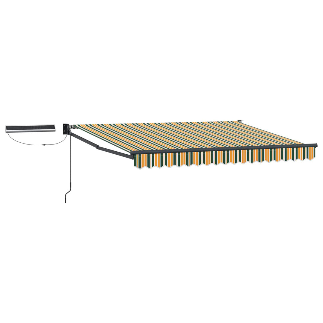 Vidaxl Electric Retractable Awning Polyester With PU Coating Outdoor Shade