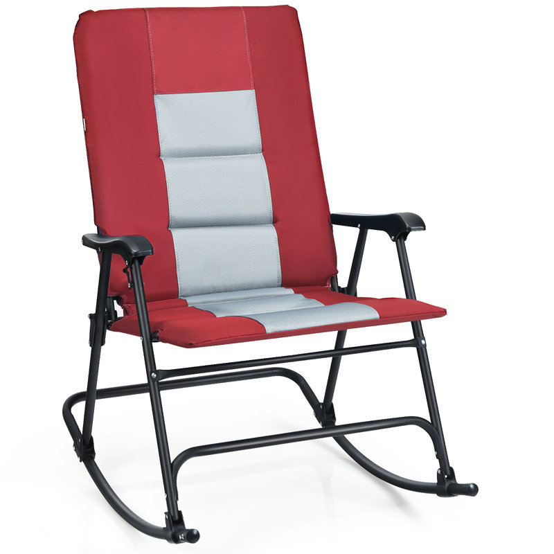 Chaise de patio Arlmont & Co. Britt, Rouge