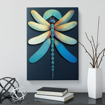 Eisenhower Dragonfly Contemporary - Wrapped Canvas