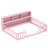 Full Size Montessori Floor Bed with Bookcase Storage Shelves & Safety Fence Rails Pink-767394908-767394911