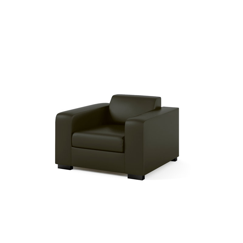 Bjoern Upholstered Armchair, Dark Brown