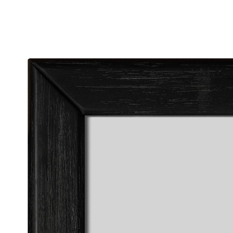 Haring - Miroir moderne en acacia, Noir