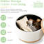 29" Round Chenille With Wood Frame, Solid Legs, Reversible Lid For Books And Storage, Living Space Decor-131258210