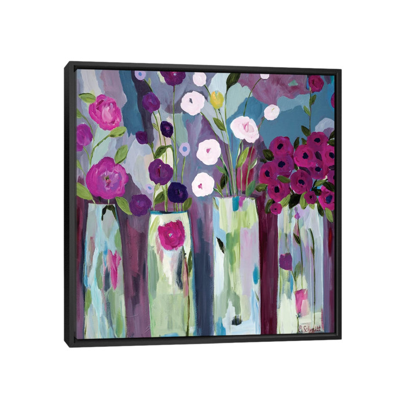 « is sérums sérums », impression sur toile, H 18 po x l 18 po x P 1,5 po, Toile avec cadre noir, Pas de tapis