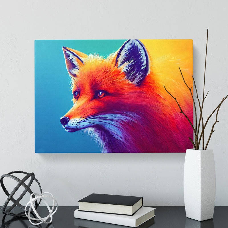 Fox Art Vol.3 - Wrapped Canvas, 35cm H x 50cm W x 3cm D