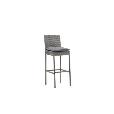 Lelea Metal Outdoor 75cm Bar Stool with Cushion