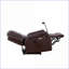 Fauteuils inclinables, fauteuil inclinable Zero Gravity avec massage, chauffage, ports USB, support pour téléphone, poches latérales | Cuir retravaillé | Noyer brun-1368024395