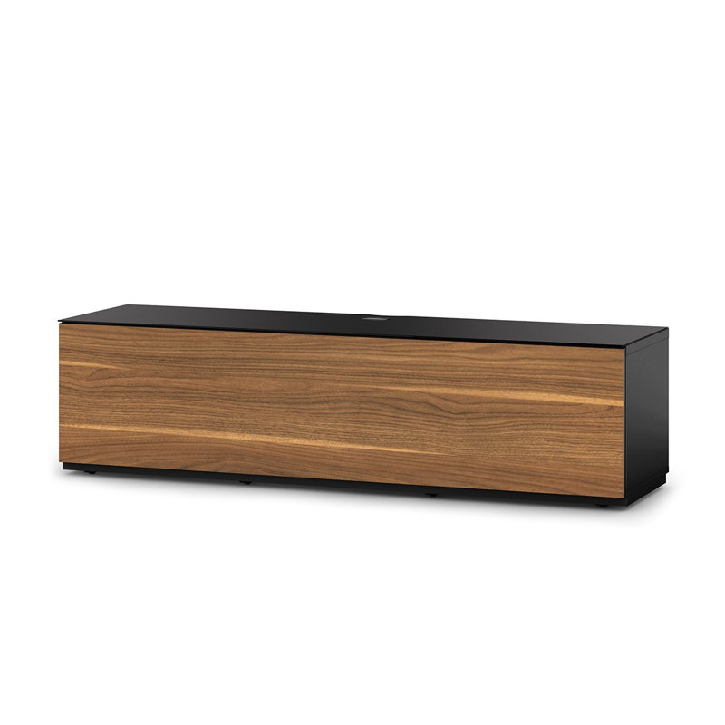 Mochun TV Stand for TVs up to 78", Walnut/Black