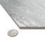 Carreau de marbre et de mur en porcelaine 11 po x 13 po Marbilia Hex Bardiglio avec Biotech