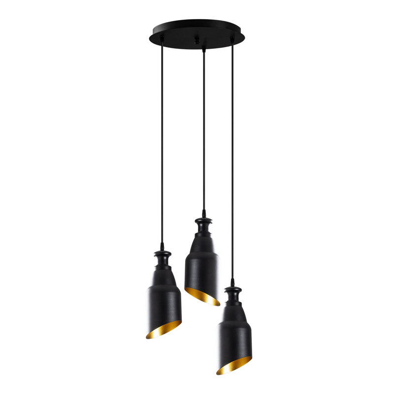 Luminaire suspendu en grappe à 3 lumières Excalibur