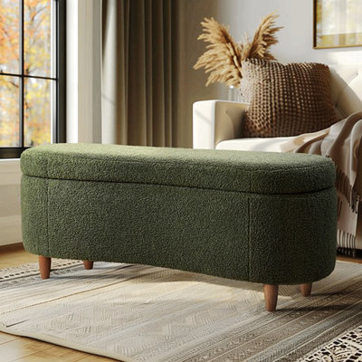 Banc de rangement Boucle Taupe