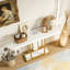Canapé console moderne en faux marbre avec lumières DEL