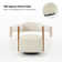 Alke 29.5"W Upholstered Swivel Barrel Chair with Solid Wood Armrests