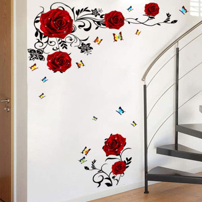 Autocollants muraux roses