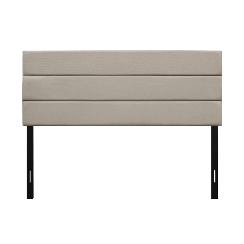 Farmersville Upholstered Headboard, Warm Gray, Queen