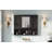 35 Inch 2-In-1 Wall Mount Bathroom Vanity Mirror Cabinet, Adjustable Shelves & Soft Close Door Storage Unit-353782213