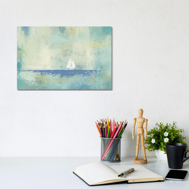 Sailboat Dream by James Wiens - Painting on Canvas, Wrapped Canvas, 20.32 cm H x 30.48 cm W