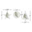 3 Piece Pine Icon Holiday Shaped Ornament Set