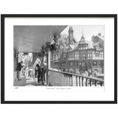 Chester, The Rows C1958 by Francis Frith - Single Picture Frame Print