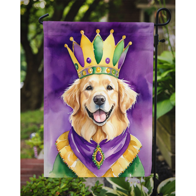 Drapeau de la maison du roi Mardi gras Gordon Setter
