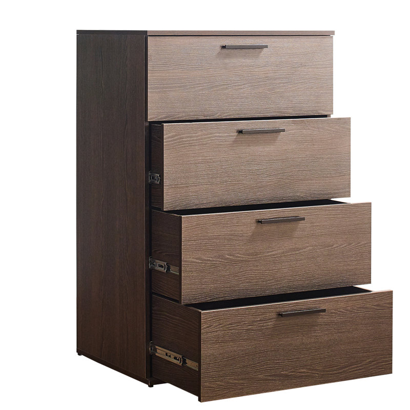 Heat Chest With Extra Deep Drawers Dark Brown Full Extension Bearing Drawer Slides