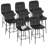 Modern PU Double Cushion Bar Stools With Metal Frames(Set of 8)-112232738