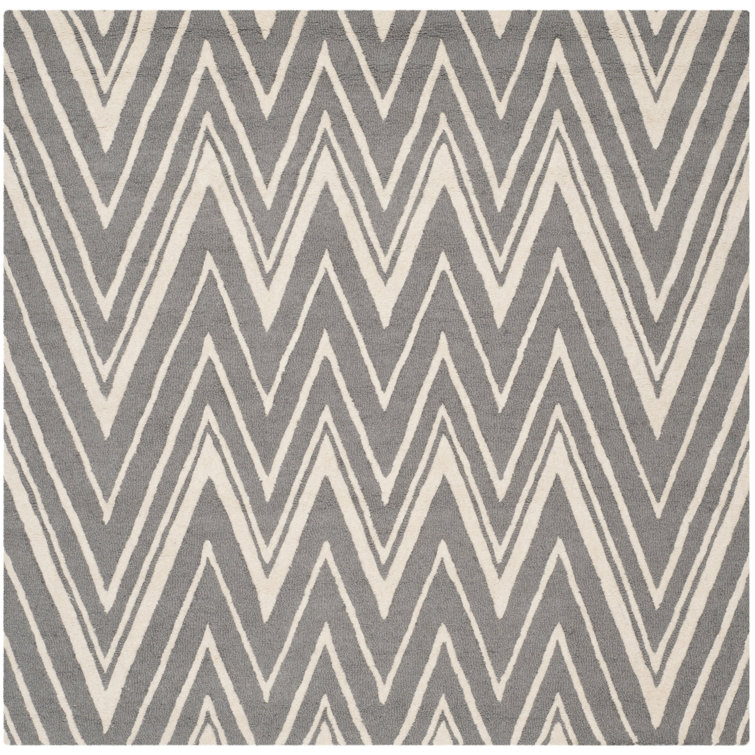 Ellicott Hand Tufted Wool Chevron Rug