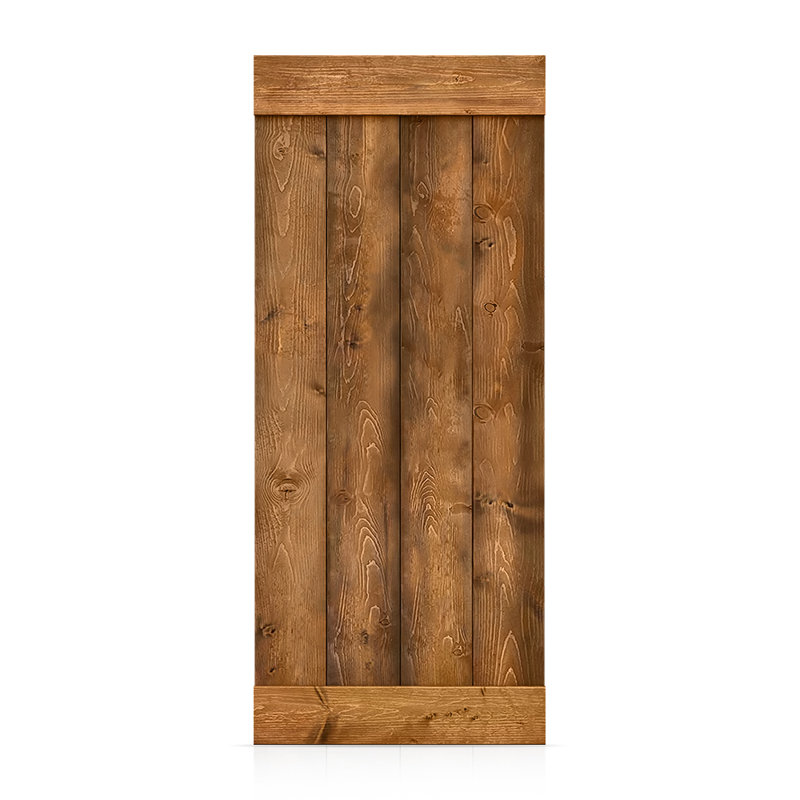 Dalle de porte de salle de bain en bois de pin massif, Noyer, H 58 po x l 30 po x P 1,5 po
