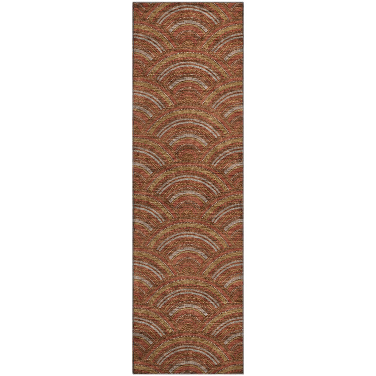 Premium Machine Washable Prisco Paprika Rug