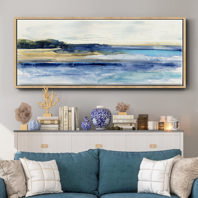Indigo Bay- Framed Canvas