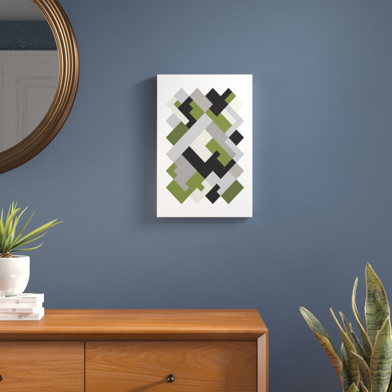«Rectangles Org», reproduction d'impression sur toile, H 60 po x l 40po x P 1,5 po, Toile