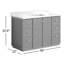 Ensemble de meuble-lavabo simple autoportant 48 po avec plateau en quartz Calacatta Rally-1982029965