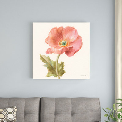 «Garden Poppy» par Danhui Nai, reproduction d'art sur toile tendue