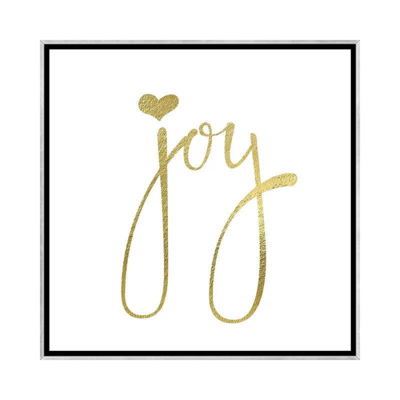 «Joy Heart» par Nikki Chu - impression, Encadrement argenté, H 37 po x l 37 po x P 1,5 po