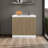 Napoles Utility Sink With Faucet Inclued And Integrated Stainless Steel Counter Top, Freestanding Cabinet With Two Doors, Metal Handles And Two Interior Shelves, Natural+White-125252039