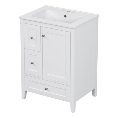 Meuble-lavabo de 24 po avec rangement
