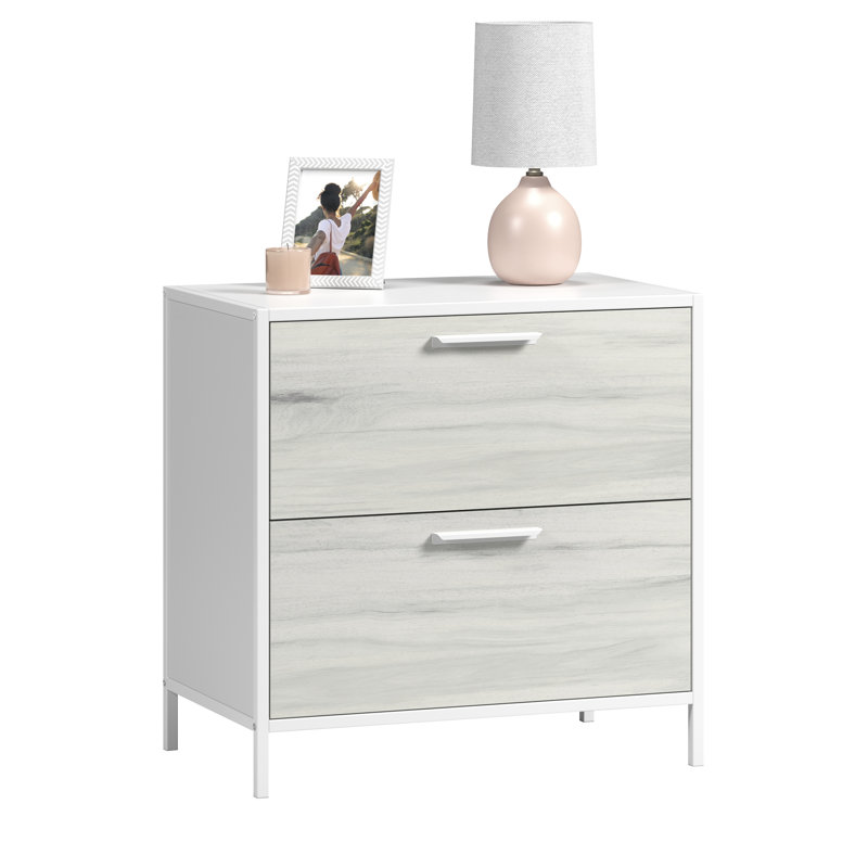 Kahala 30.24'' Wide 2 -Drawer File Cabinet, White