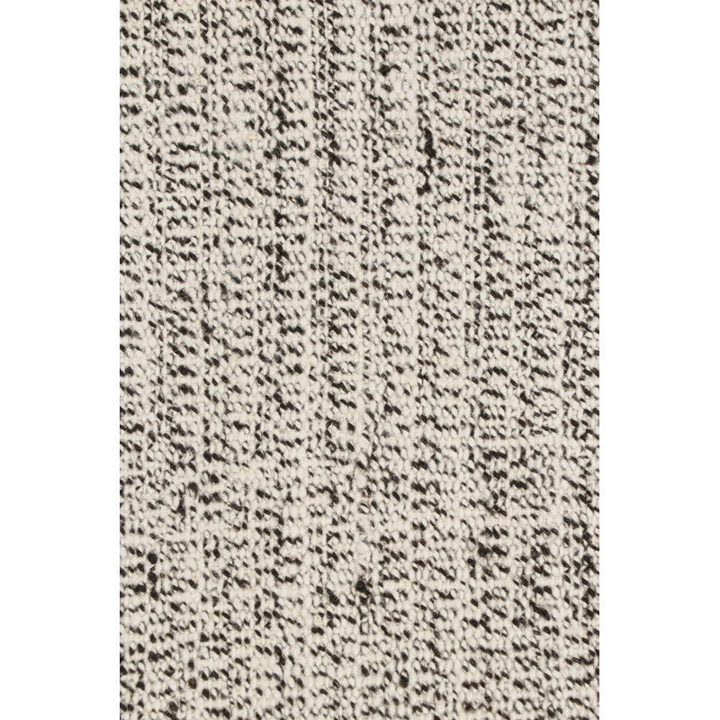 Hand Knotted Wool Area Rug in Gray