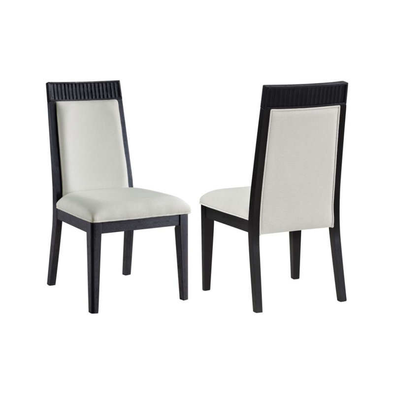 Chaise d'appoint rembourrée Akhtas (ensemble de 2)