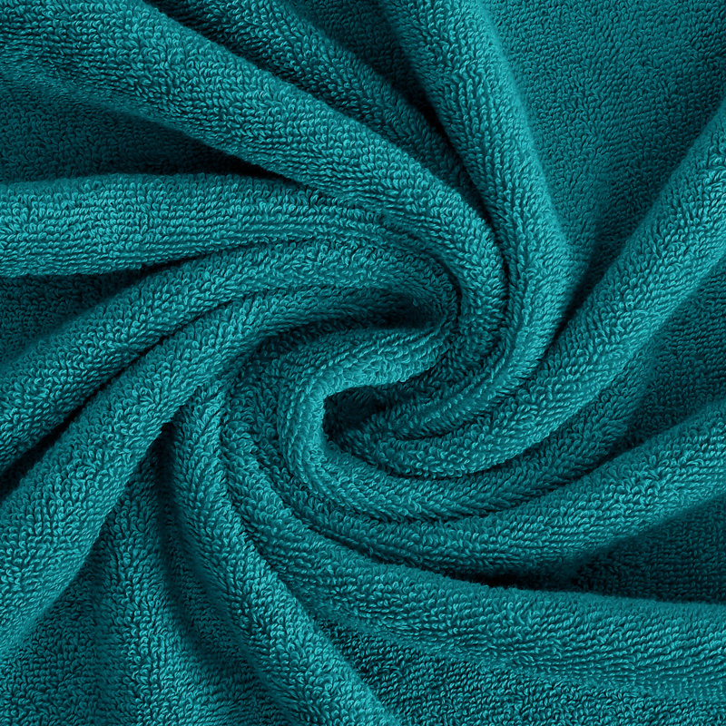 Cotton Bath Towel Set of 6, 600 GSM Ultra Soft Highly Absorbent 2 Bath Towels, 2 Hand Towels & 2 Washcloth, Teal Green