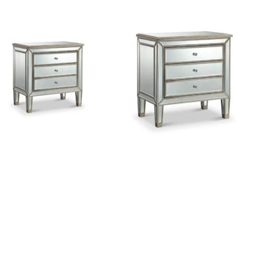 Table de chevet Zaria (ensemble de 2)