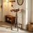 Anguel Pine Round Solid Wood Top with Iron Base Dining Table-839300907